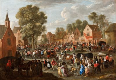 Village Kermis by Gillis van Tilborgh the younger